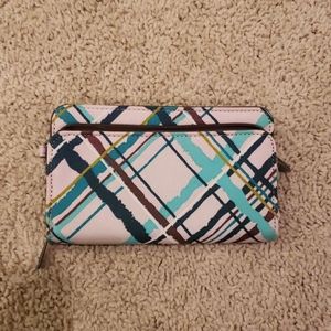 Thirty-one Free To Be Soft Wallet in Sea Plaid
